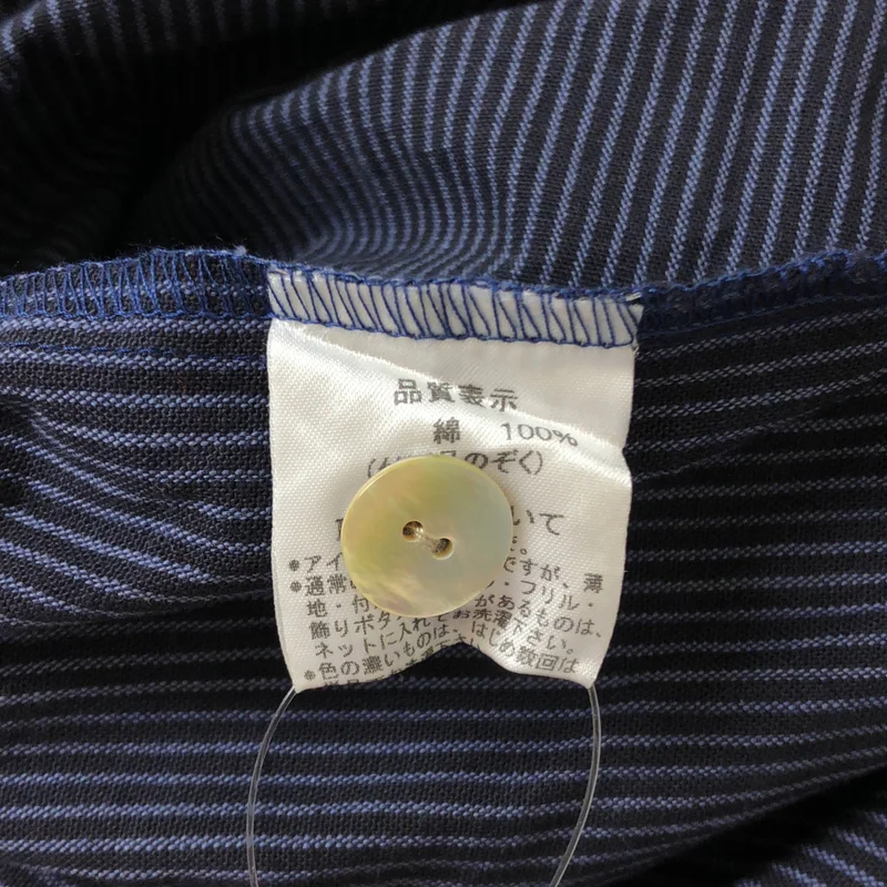 YAMMA / ヤンマ産業 | コットン ストライプ Vネック ノースリーブワンピース |