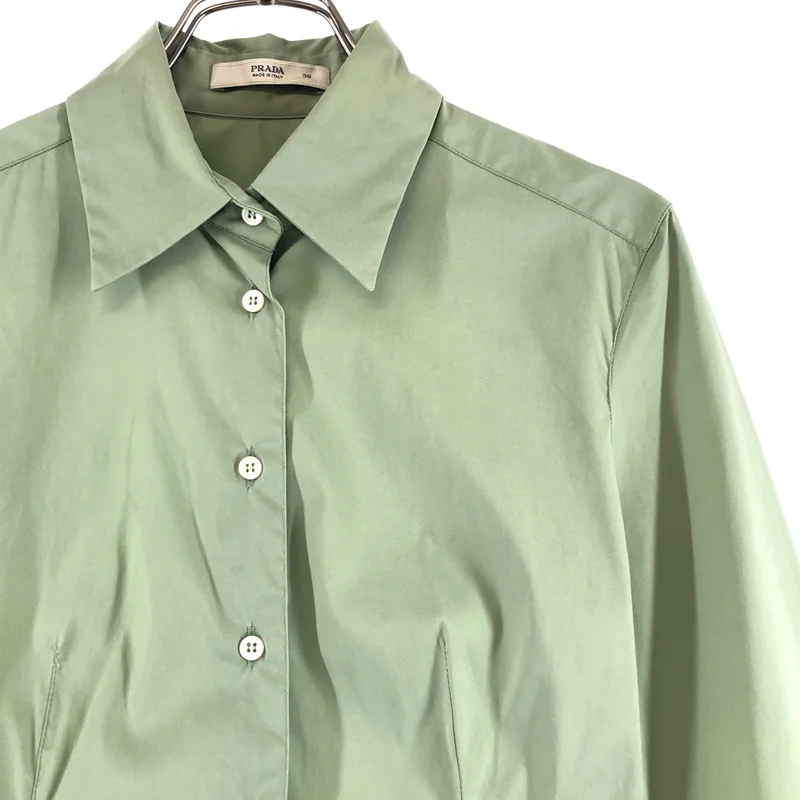 PRADA / プラダ | コットン ダーツシャツ | 38 | レディース