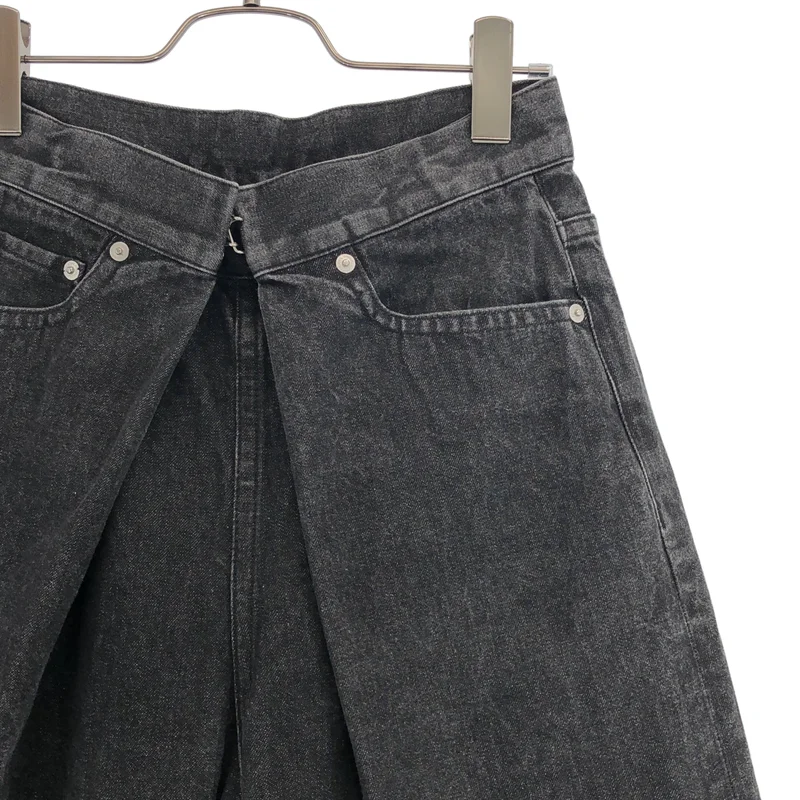JOHN LAWRENCE SULLIVAN / ジョンローレンスサリバン | DENIM WIDE PANTS デニムワイドパンツ | S | レディース