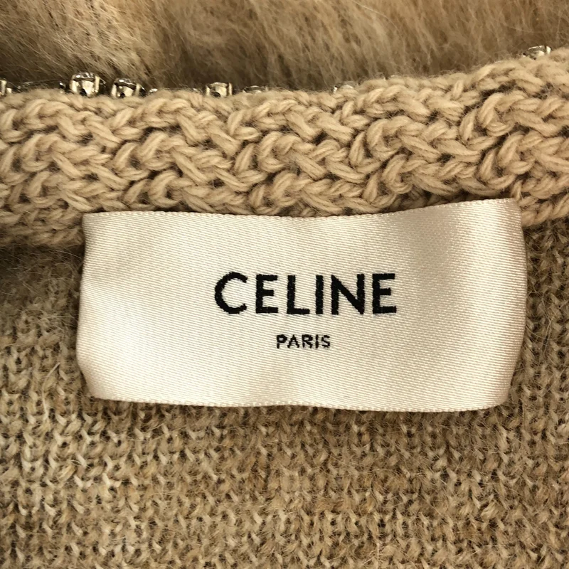 CELINE / セリーヌ | ブラッシュドモヘア エンブロイダリー カーディガンジャケット | S | レディース