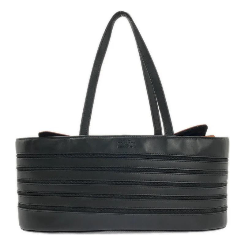 Longchamp / ロンシャン | レザー ジップ ハンド トートバッグ |