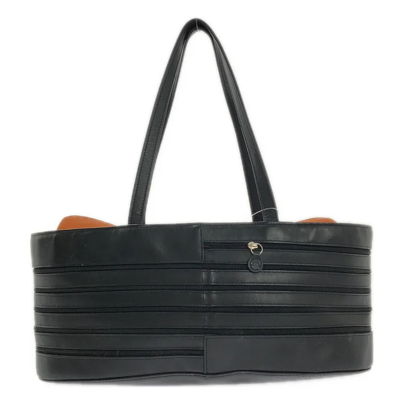 Longchamp / ロンシャン | レザー ジップ ハンド トートバッグ |