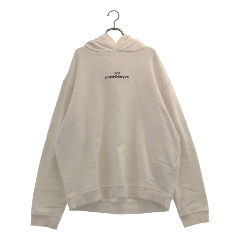 Maison Margiela / メゾンマルジェラ | 2021SS | 反転ロゴ エンブロイダリー プルオーバー スウェットパーカー | 46 | メンズ