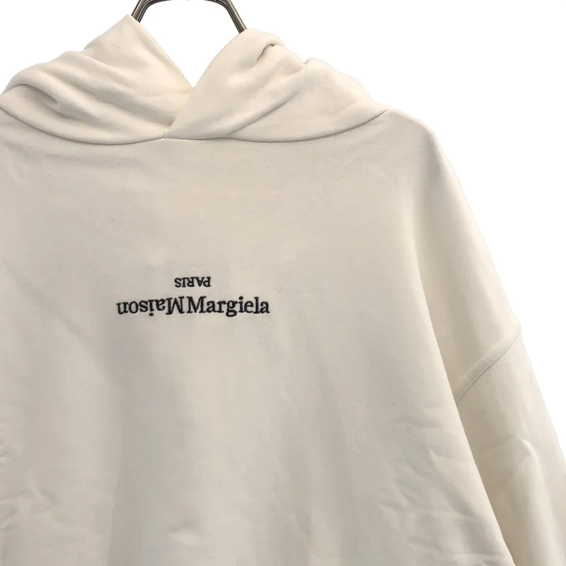 Maison Margiela / メゾンマルジェラ | 2021SS | 反転ロゴ エンブロイダリー プルオーバー スウェットパーカー | 46 | メンズ