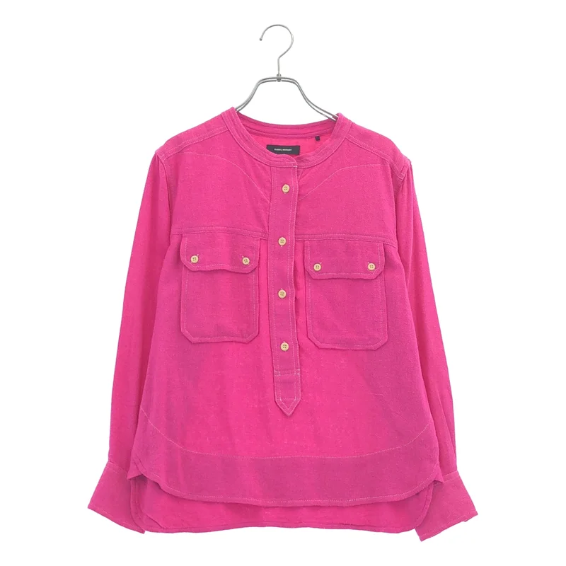 ISABEL MARANT / イザベルマラン | シルク ヘンリーネック カットソー | 36 | レディース