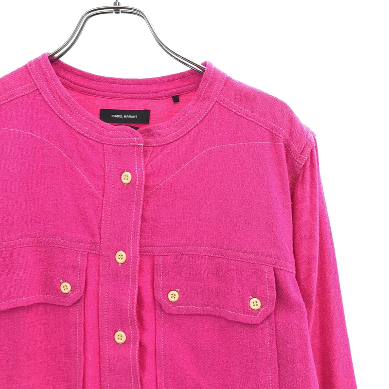 ISABEL MARANT / イザベルマラン | シルク ヘンリーネック カットソー | 36 | レディース