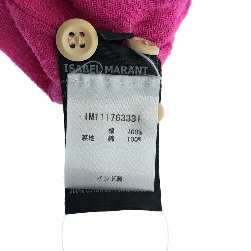 ISABEL MARANT / イザベルマラン | シルク ヘンリーネック カットソー | 36 | レディース
