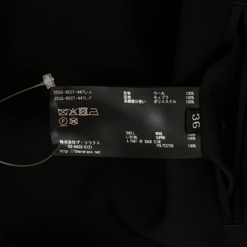 THE RERACS / ザリラクス | 2025SS | ウールギャバジン ダブルブレスト テーラードコート | 36 | レディース