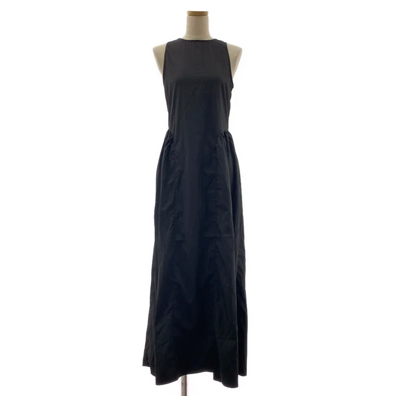 anuke / アンヌーク | Backopen Gather Onepiece / バックオープン ギャザー ノースリーブワンピース | 38 | レディース