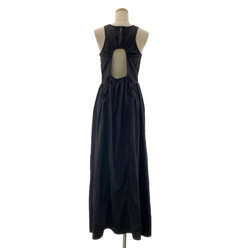 anuke / アンヌーク | Backopen Gather Onepiece / バックオープン ギャザー ノースリーブワンピース | 38 | レディース