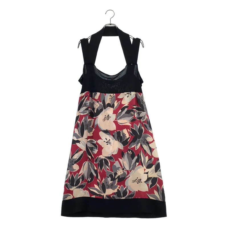 Sportmax / スポーツマックス | シルク 総柄 ドレス ワンピース | L | レディース