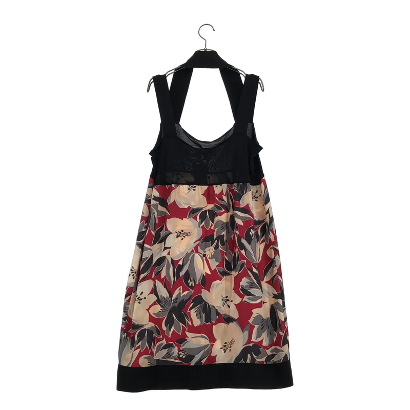 Sportmax / スポーツマックス | シルク 総柄 ドレス ワンピース | L | レディース