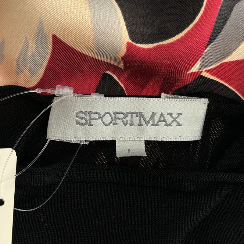 Sportmax / スポーツマックス | シルク 総柄 ドレス ワンピース | L | レディース