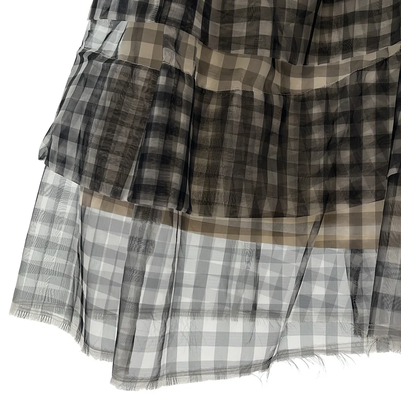 tricot COMME des GARCONS / トリココムデギャルソン | 2007SS | ギンガムチェック シアー スカート | M | レディース