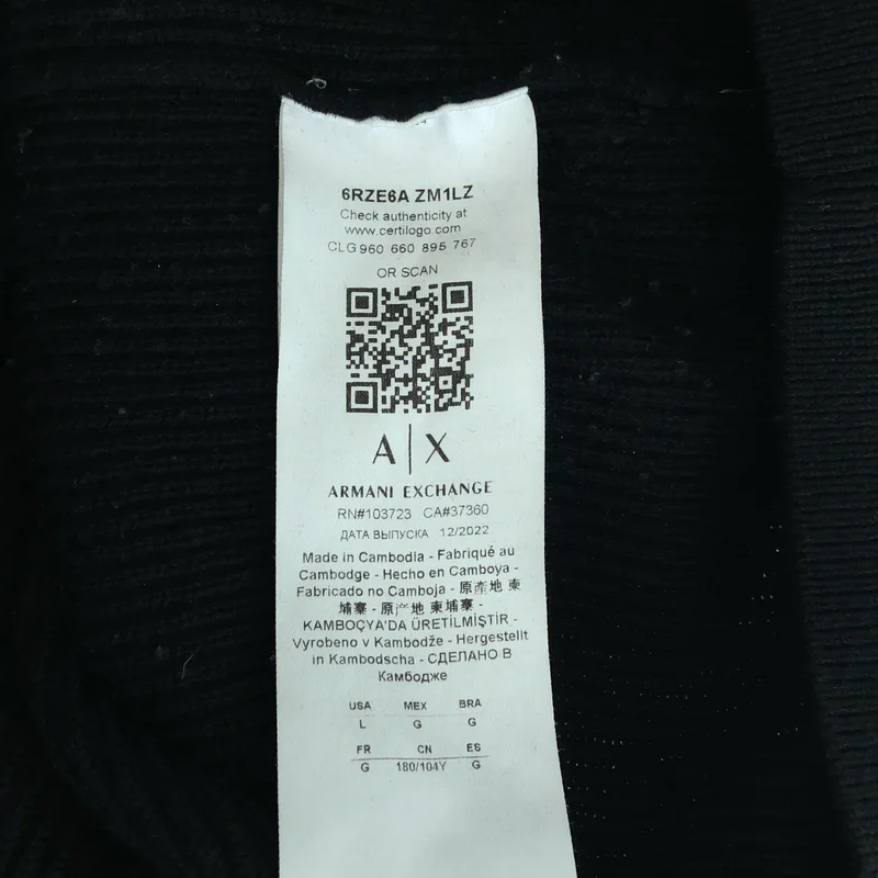 ARMANI EXCHANGE / アルマーニエクスチェンジ | ウール ドライバーズ ニット | L | レディース