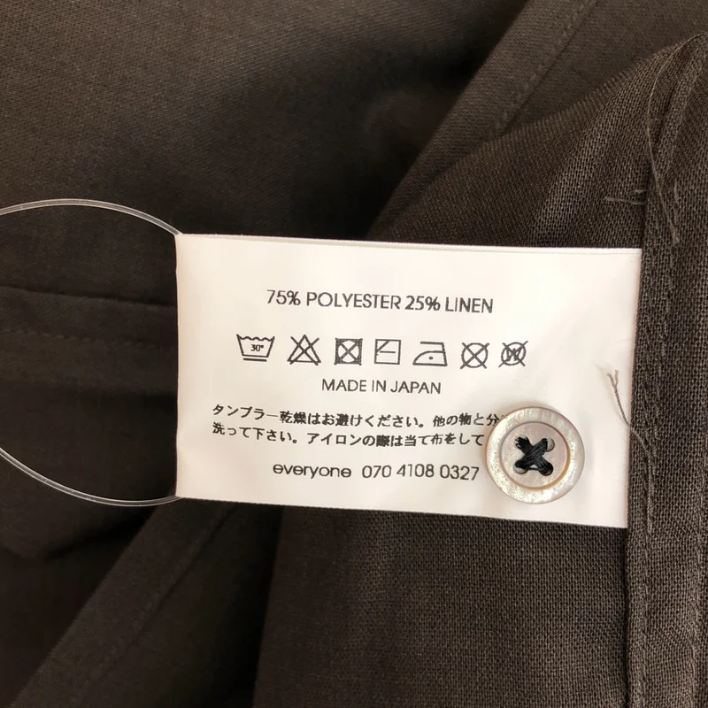everyone / エブリワン | リネン混 オープンカラーシャツ | XL | メンズ