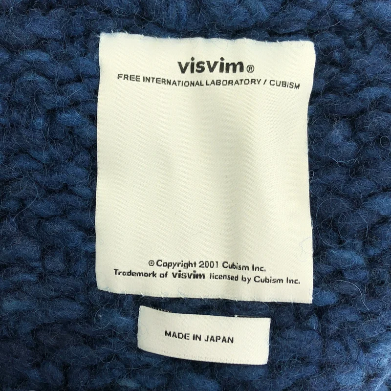 visvim / ビズビム | INDIGO COWICHAN F.Z / レザーエルボーパッチ カウチンニット ジャケット | 2 | メンズ