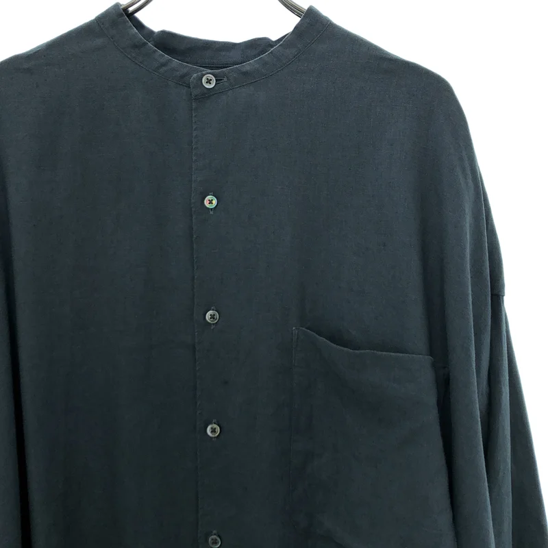 Graphpaper / グラフペーパー | 2022SS | Linen L/S Oversized Band Collar Shirt リネン バンドカラーシャツ | F | メンズ