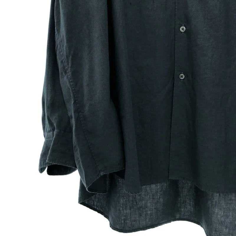 Graphpaper / グラフペーパー | 2022SS | Linen L/S Oversized Band Collar Shirt リネン バンドカラーシャツ | F | メンズ