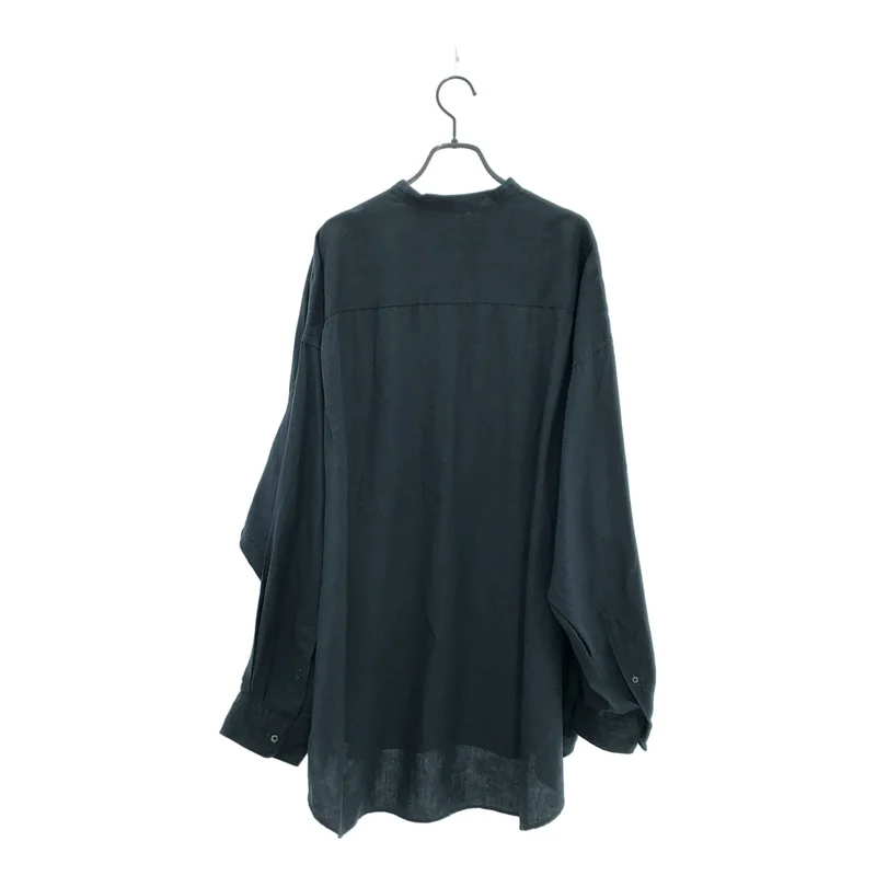 Graphpaper / グラフペーパー | 2022SS | Linen L/S Oversized Band Collar Shirt リネン バンドカラーシャツ | F | メンズ