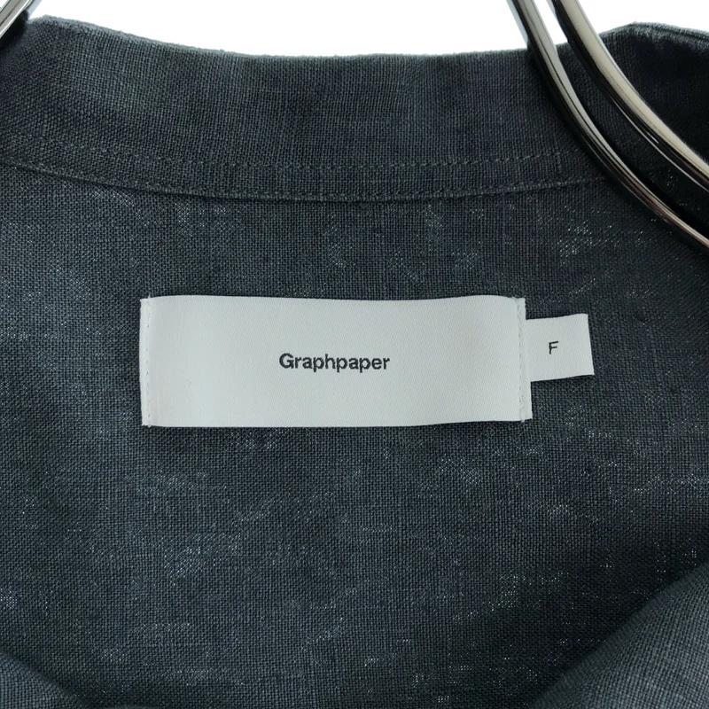 Graphpaper / グラフペーパー | 2022SS | Linen L/S Oversized Band Collar Shirt リネン バンドカラーシャツ | F | メンズ