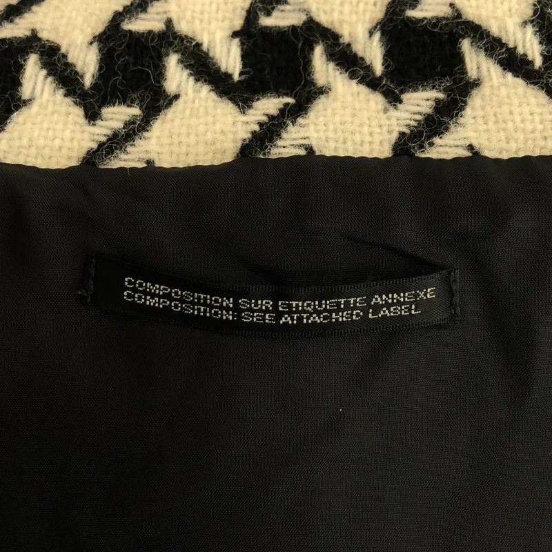 Yohji Yamamoto FEMME / ヨウジヤマモトファム | 2003AW | ウール 千鳥格子 フリンジ ジャケット | 1 | レディース