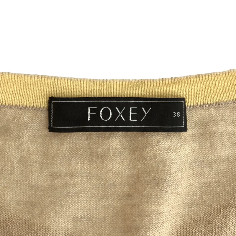 FOXEY / フォクシー | カシミヤ100% クルーネック カーディガン | 38 | レディース