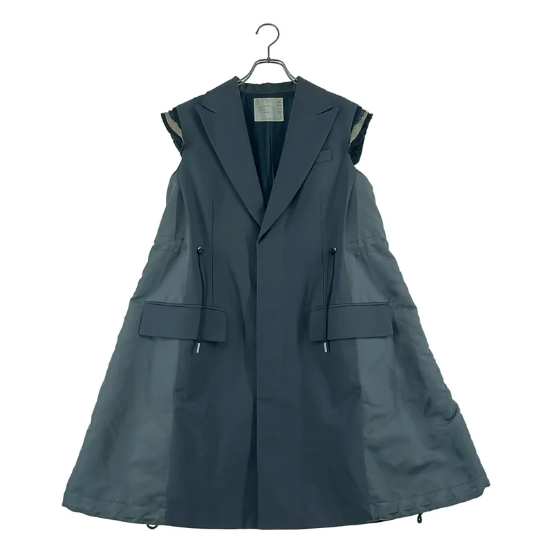 sacai / サカイ | 2023AW | Suiting Mix Vest スーティング ミックス ベスト | 2 | レディース