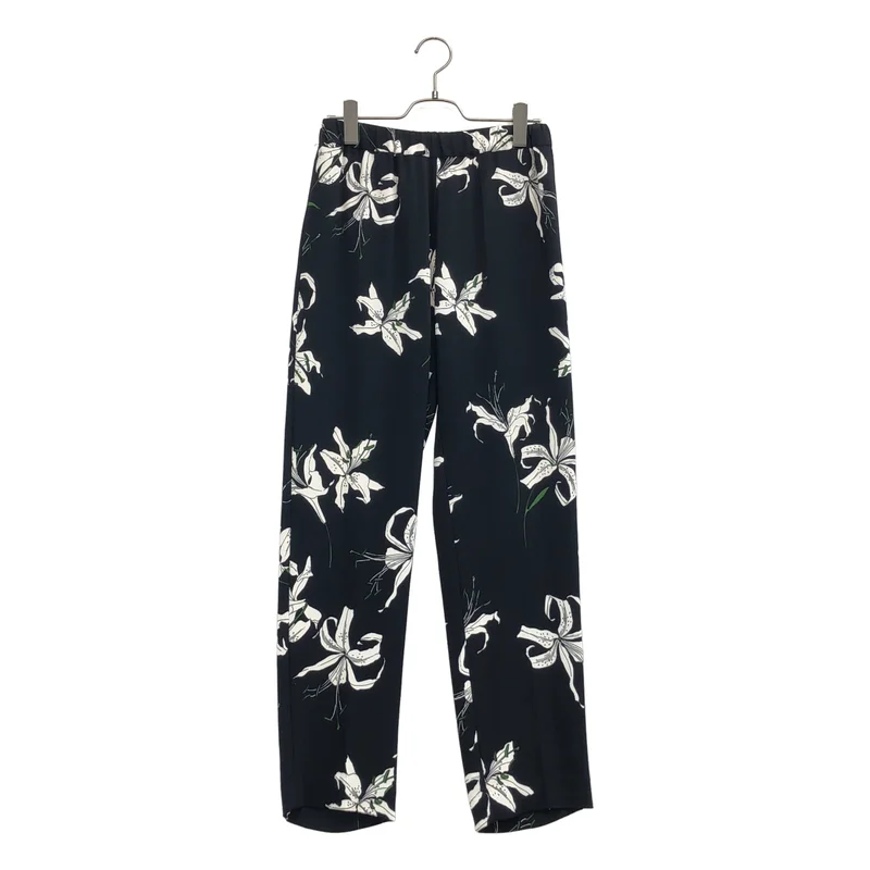 DRIES VAN NOTEN / ドリスヴァンノッテン | ビスコース フラワープリント イージーパンツ | 36 | レディース