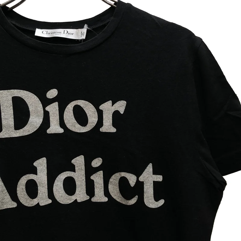 Christian Dior / クリスチャンディオール | Addict / ロゴ プリント Tシャツ カットソー | XS | レディース