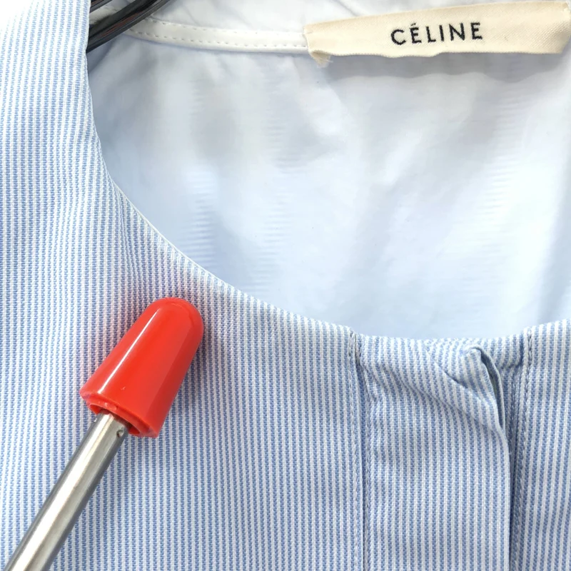 CELINE / セリーヌ | コットン ストライプ ドレスシャツ | 36 | レディース