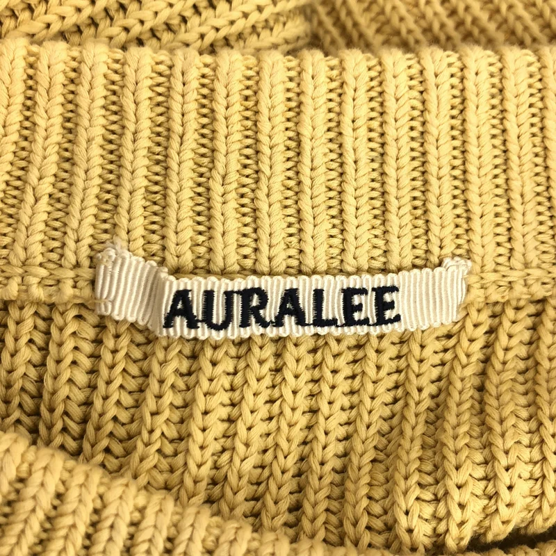 AURALEE / オーラリー | コットン クルーネックニット | 0 | レディース