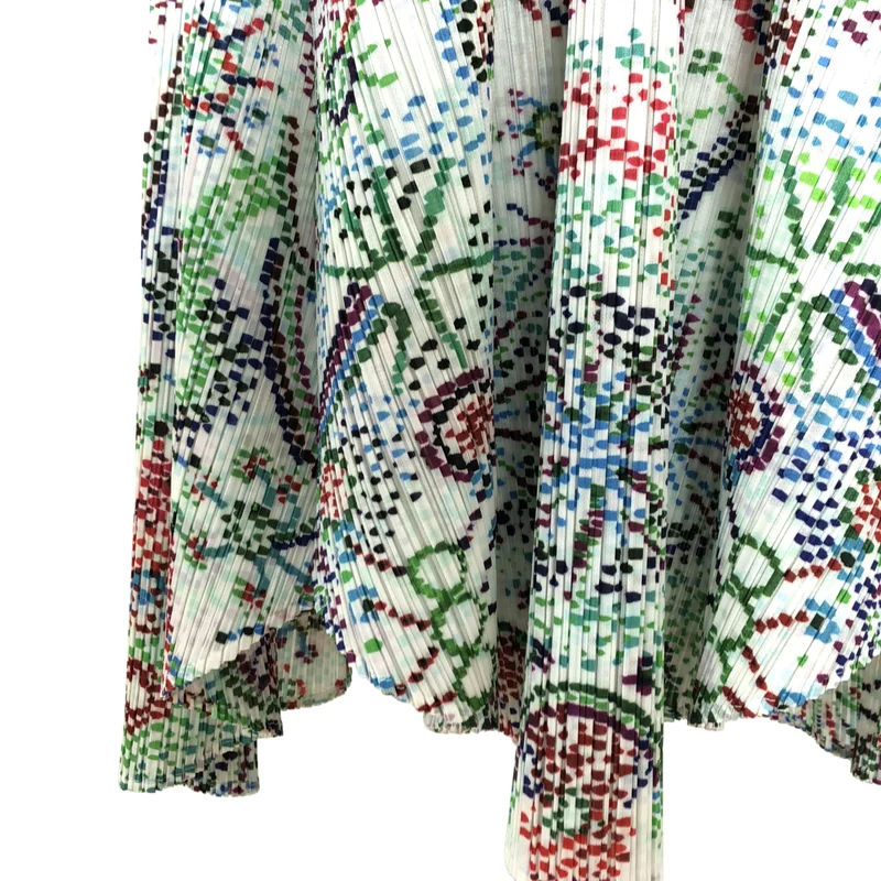 PLEATS PLEASE ISSEY MIYAKE / プリーツプリーズイッセイミヤケ | 2025SS | LIGHT FESTIVAL / 総柄 オーバーシルエット ノースリーブ ドレス ワンピース | 3 | レディース