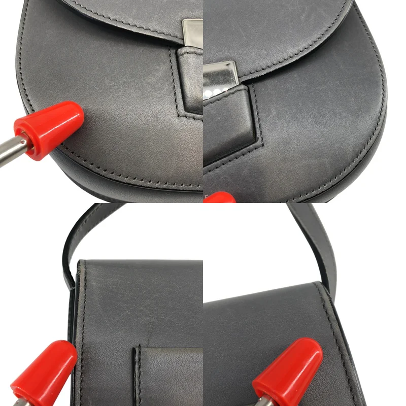 CELINE / セリーヌ | スモール トロッター レザー ショルダーバッグ |