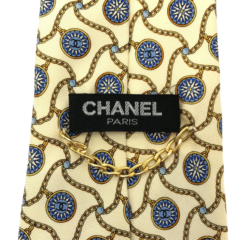CHANEL / シャネル | シルク 総柄 ココマーク スーツ ネクタイ |