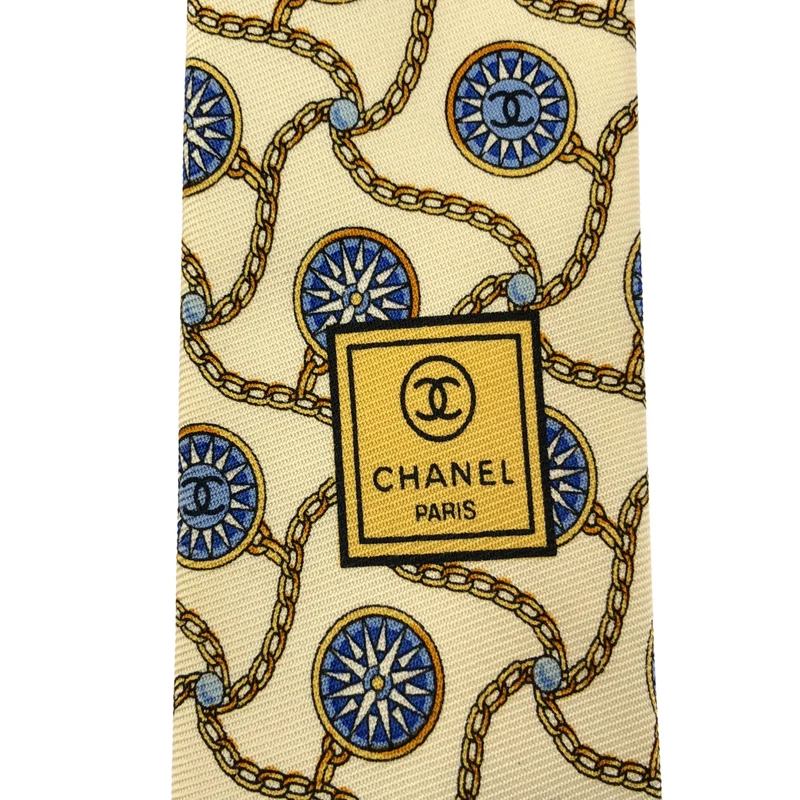 CHANEL / シャネル | シルク 総柄 ココマーク スーツ ネクタイ |