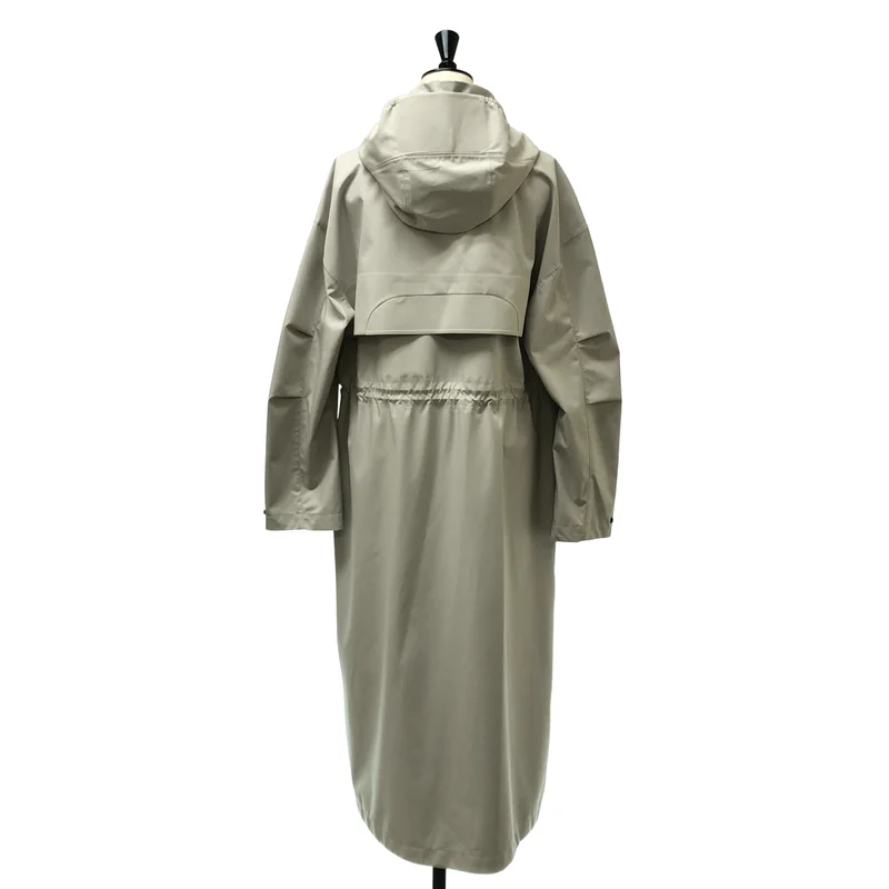 WOOLRICH / ウールリッチ | パッチロゴ ウォータープルーフ フーデッドロングコート | S | レディース