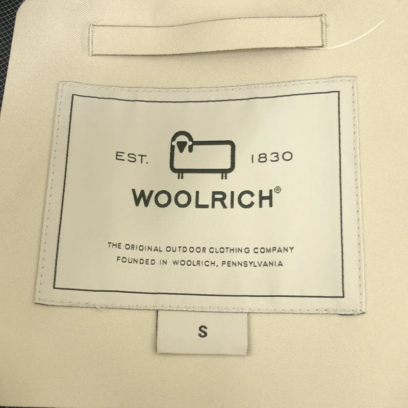 WOOLRICH / ウールリッチ | パッチロゴ ウォータープルーフ フーデッドロングコート | S | レディース