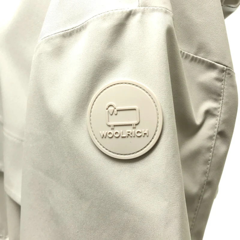 WOOLRICH / ウールリッチ | パッチロゴ ウォータープルーフ フーデッドロングコート | S | レディース