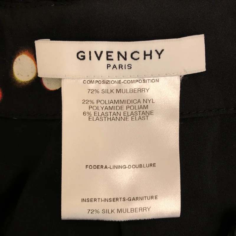 GIVENCHY / ジバンシィ | ジップ プリント切替 ギャザージャケット |