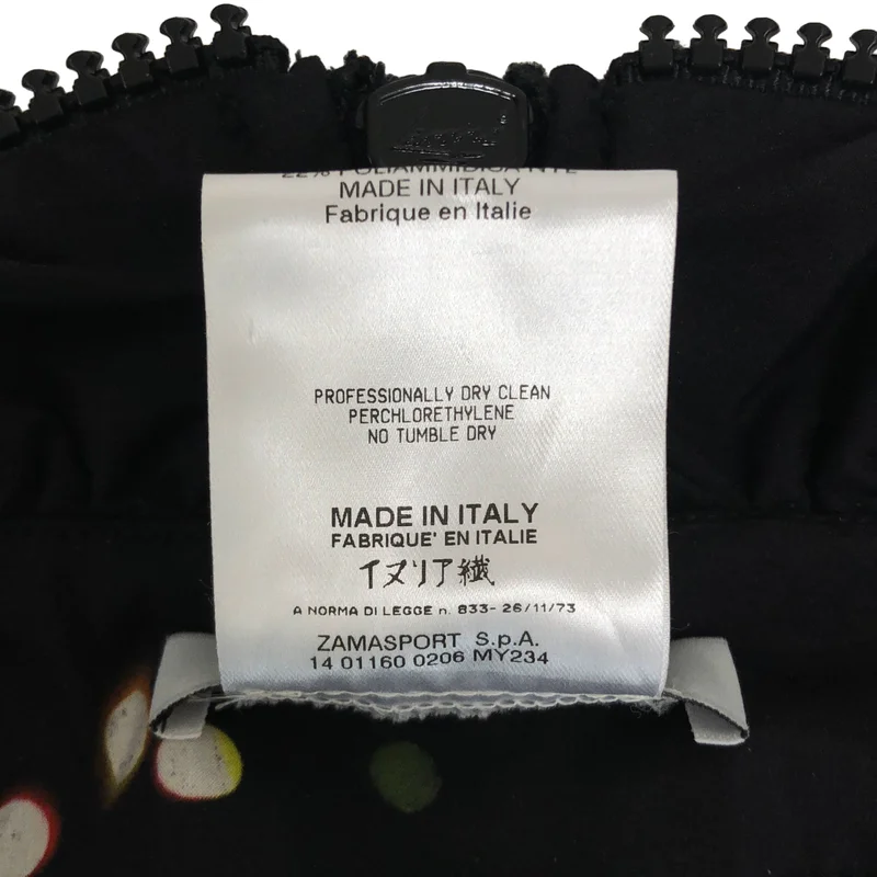 GIVENCHY / ジバンシィ | ジップ プリント切替 ギャザージャケット |