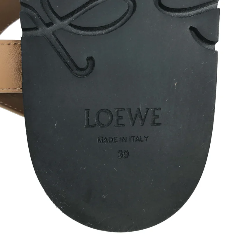 LOEWE / ロエベ | アナグラム ペブル フットベット サンダル | 39 | レディース