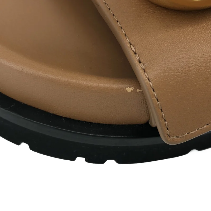 LOEWE / ロエベ | アナグラム ペブル フットベット サンダル | 39 | レディース