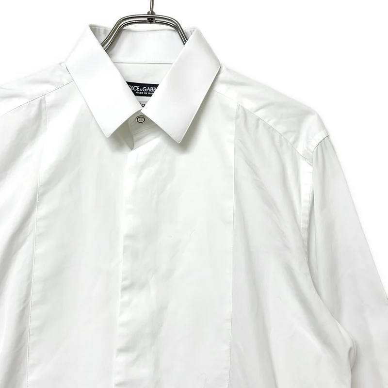 DOLCE＆GABBANA / ドルチェ＆ガッバーナドルガバ | コットン ブザムシャツ | 15 1/2 | 39 | メンズ