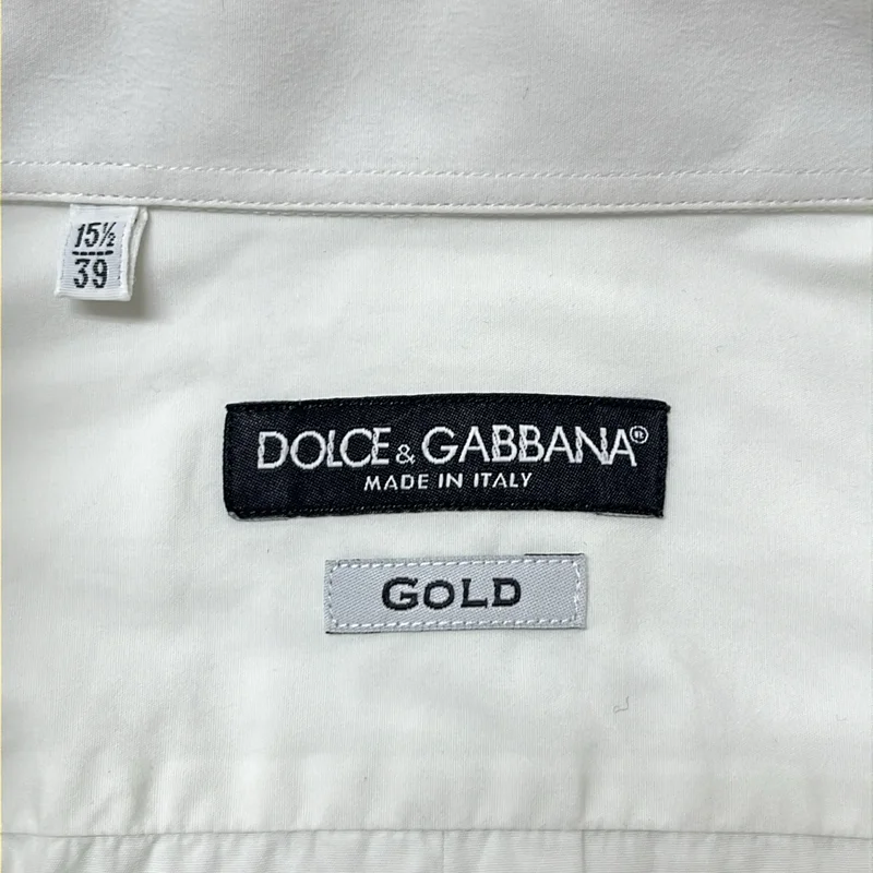 DOLCE＆GABBANA / ドルチェ＆ガッバーナドルガバ | コットン ブザムシャツ | 15 1/2 | 39 | メンズ