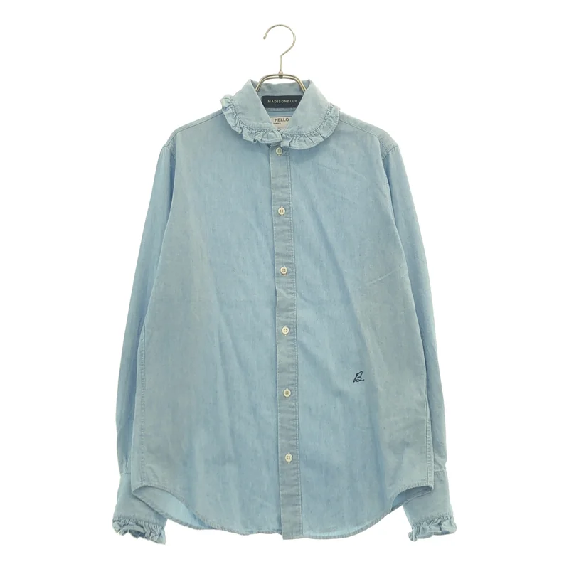 MADISON BLUE / マディソンブルー | HPS 別注 / シャンブレー フリルシャツ_長袖 | 2 | レディース