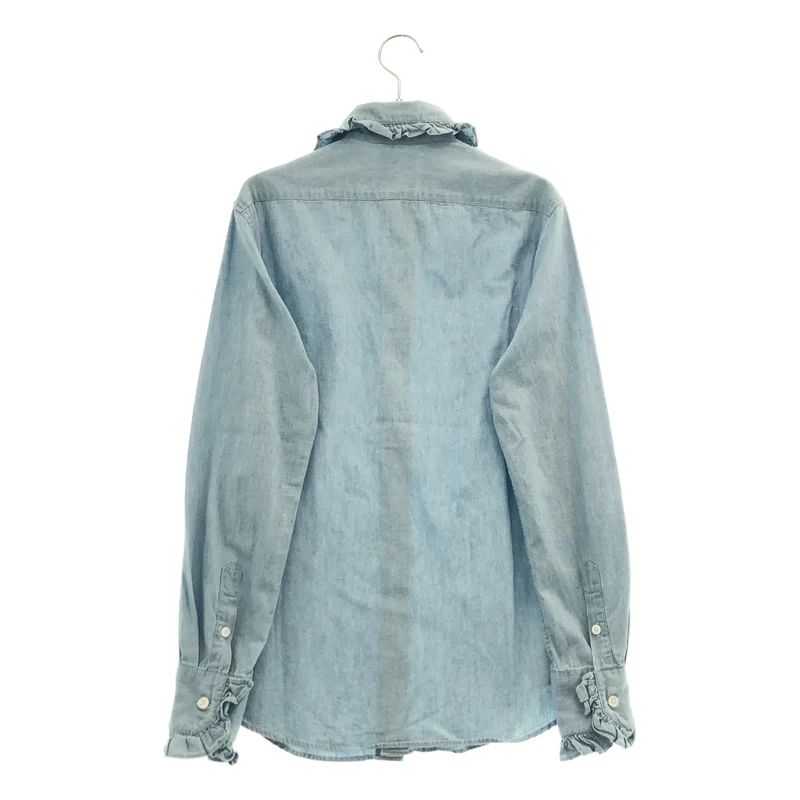 MADISON BLUE / マディソンブルー | HPS 別注 / シャンブレー フリルシャツ_長袖 | 2 | レディース