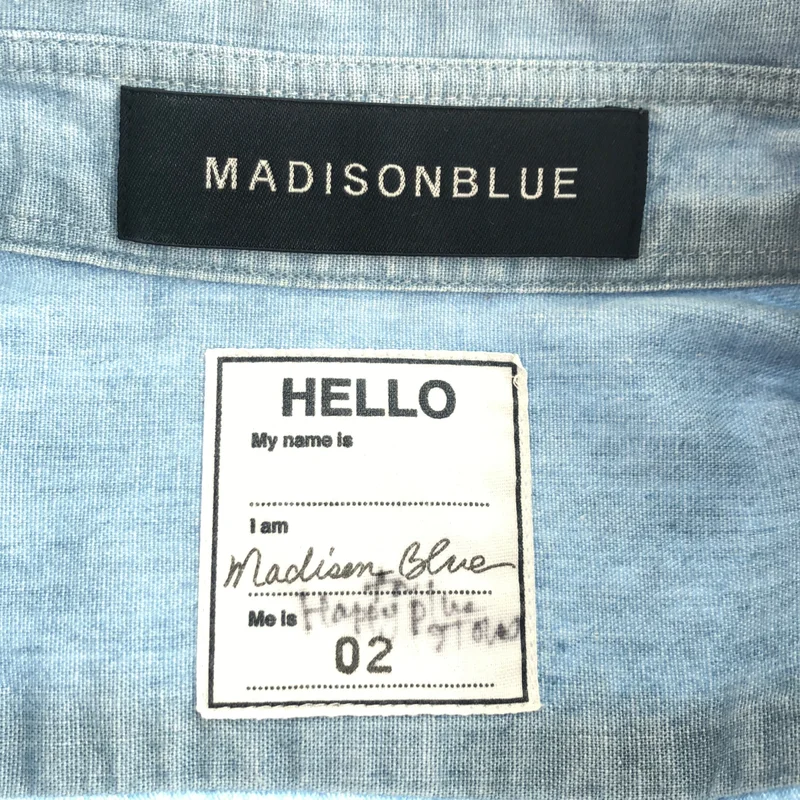 MADISON BLUE / マディソンブルー | HPS 別注 / シャンブレー フリルシャツ_長袖 | 2 | レディース