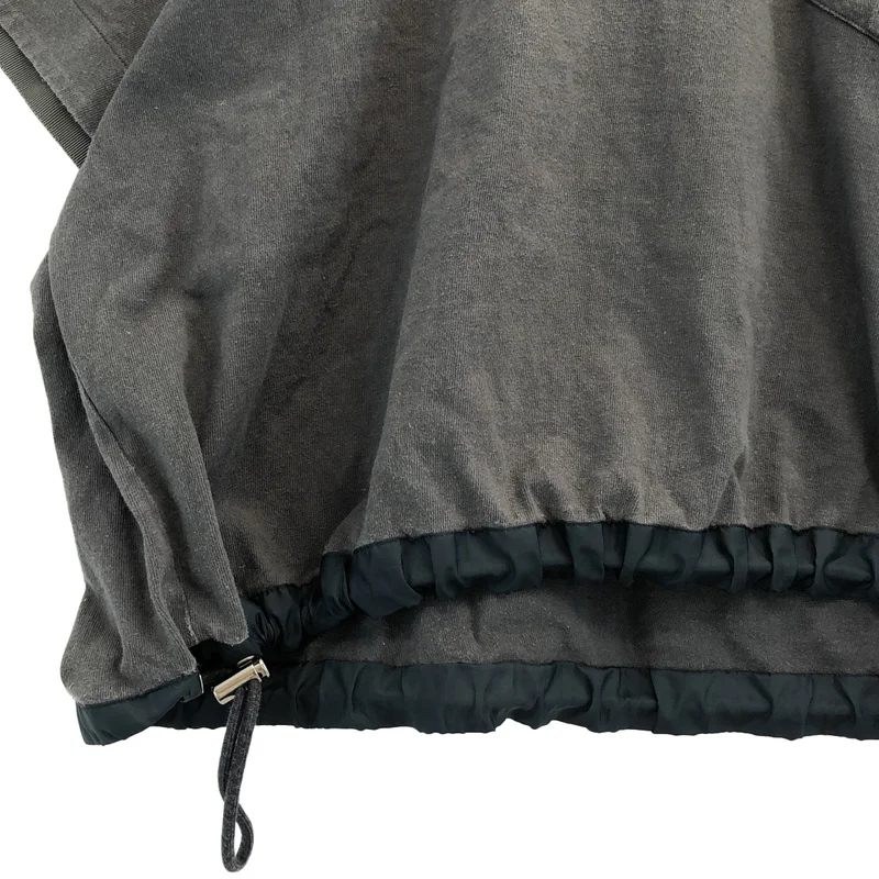 sacai / サカイ | 2023SS | 異素材切り替え ドローコード ショートTシャツ | 1 | レディース