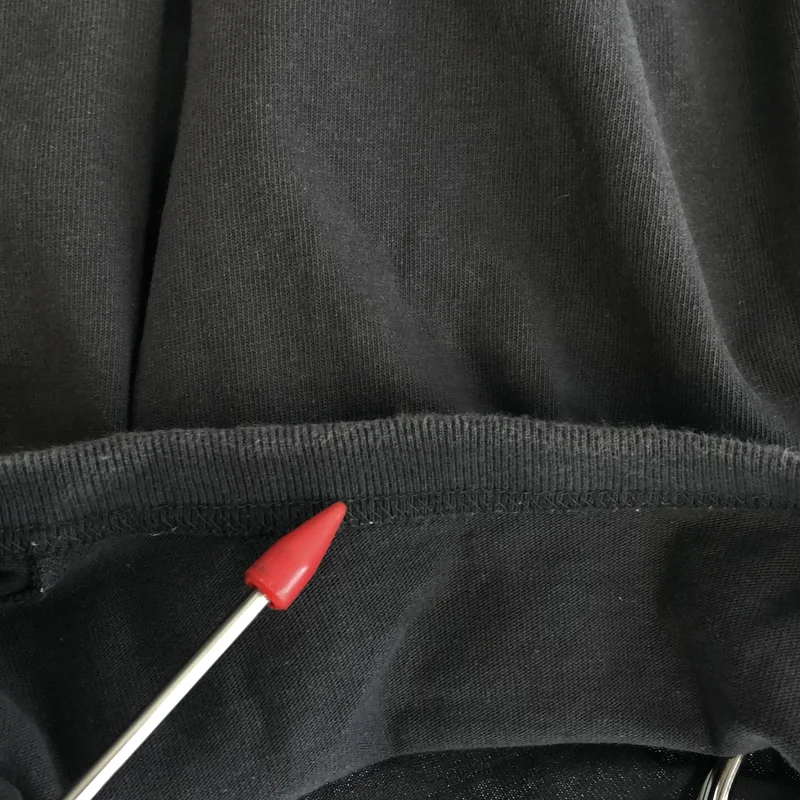 sacai / サカイ | 2023SS | 異素材切り替え ドローコード ショートTシャツ | 1 | レディース